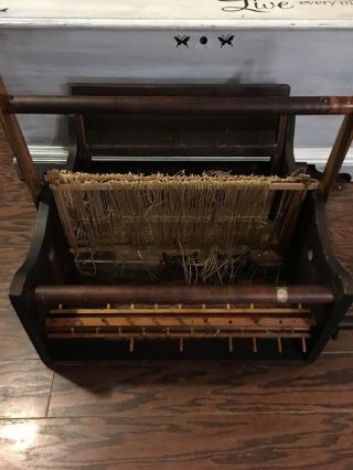 Vintage Table Tabletop Weaving Loom