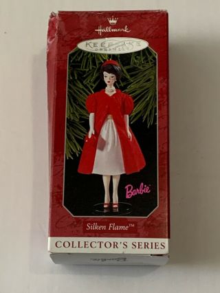 Hallmark Keepsake Silken Flame Barbie 1998 Ornament Collectors Series 5 -