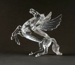 Swarovski Crystal Pegasus Figurine With And Box