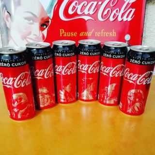 Coca Cola Cans - Star Wars From Hungary - Empty Cans