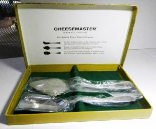 Vintage Cheesemaster Sheffield England 2 Pc Cheese Serving Set Silver Plate Epns