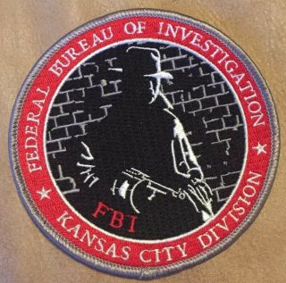 Fbi Federal Bureau Of Investigation Kansas City Division Patch G - Man