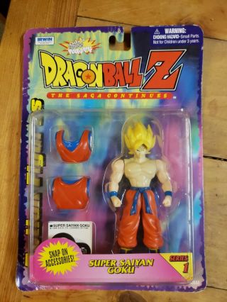 1999 Irwin Series 1 Dragon Ball Z Saiyan Goku Action Figure Moc