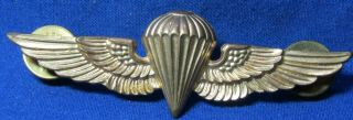 Wwii - Korean War Usmc Marine Parachutist 2 3/4 Inch Wings Badge