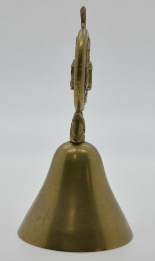 Vintage Brass Hand Bell San Francisco City by the Golden Gate Ring 3