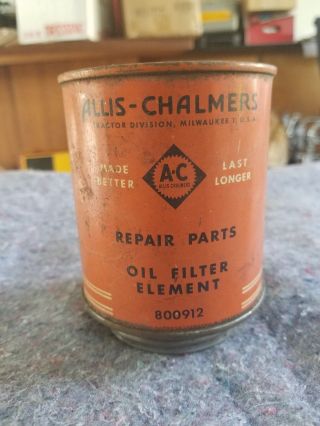 Allis Chalmers Parts Oil Filter Element Farm Tractor Vintage Old Sign 2