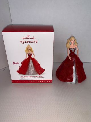 Hallmark Keepsake Ornament Holiday Barbie 2015
