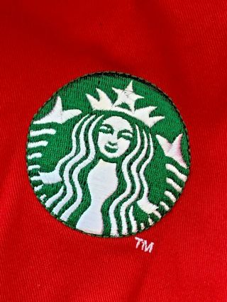 Collectable Official Starbucks 2013 Red Christmas Apron Coffee Barista