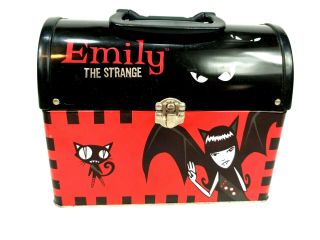 Emily The Strange Ghoul School Lunchbox Tin Storage Box