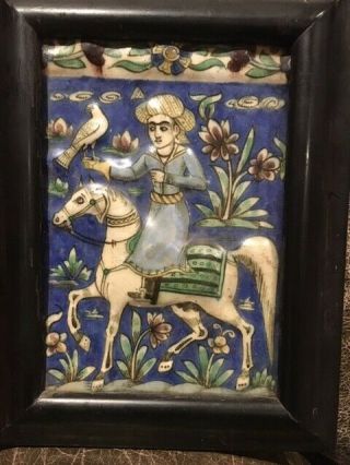 Quality Antique Islamic Indo Persian Ceramic Tile (19th Century)