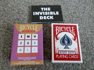 The Invisible Deck - Bicycle - Professional Close - Up Card Magic Trick