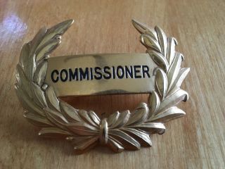 Scouts Great Britain - Scout Commissioner Metal Hat Badge Vintage