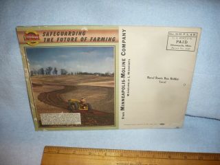 1948 Minneapolis Moline Farm Equipment Calendar montgomery pa mailer 2