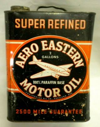 Aero Eastern Motor Oil Can 2 Gallon