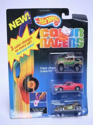 Hot Wheels Color Racers 3 Pack Science Friction On Card