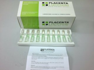 2boxs 50 Bottles Placenta Lucchini Total Power - Cell Fresh Sheep Placenta Extract