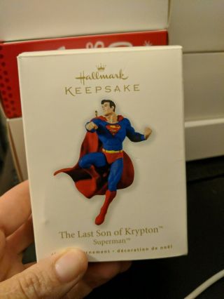 2010 Hallmark Keepsake The Last Son Of Krypton Superman