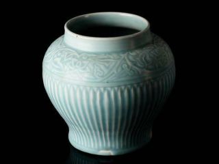 Chinese Longquan Celadon Vase Jar Vessel / H 21.  5[cm] Qing Bowl Pot Plate Dish