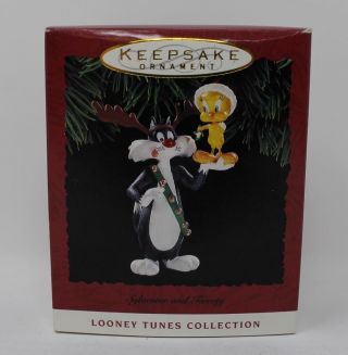 1993 Hallmark Keepsake Ornament Looney Tunes Sylvester And Tweety