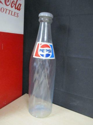 Vintage Pepsi Cola 24 " Swirl Bottle Coin Bank Collectible