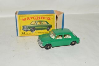 Vintage Die Cast Vehicle Matchbox Lesney England 64 M G 1100 Car Auto