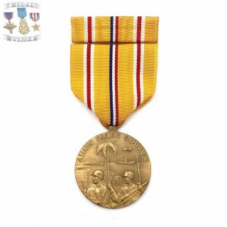 Wwii Navy Asiatic Pacific Theater Campaign Medal Ribbon Bar Us Ww2 Bin 003