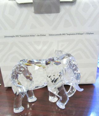 Swarovski Crystal Inspiration Africa - The Elephant Annual Edition 1993 W - 3 " H