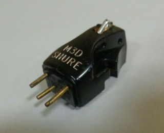Vintage Shure M3d Stereo Phono Cartridge And Stylus