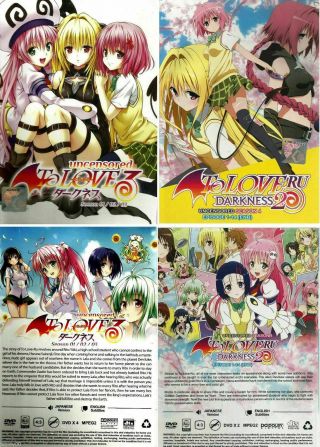 Japanese Anime Dvd Uncensored To Love Ru Sea 1 2 3 4 Animation Uncut 2 Box Set