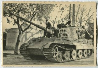 German Wwii Archive Photo: Tiger Ii Königstiger Heavy Tank Sd.  Kfz.  182
