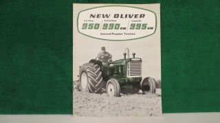 Oliver Tractor Brochure On 950,  990 And 995 Lugmatic Tractors,  From 1958,  Nm