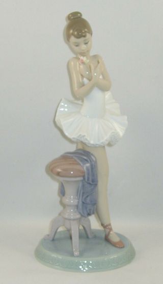Lladro Ballerina 7641 " For A Perfect Performance " Retired 1995 / W/original Box