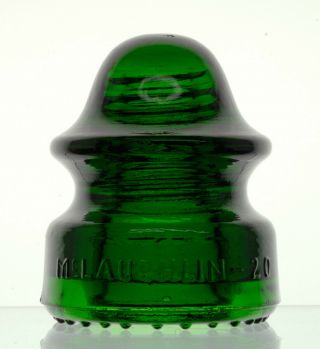 Cd 164 Mclaughlin - 20 Rdp [160] Dark Emerald Green Glass Insulator