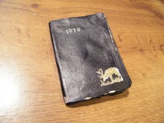German Prewar Ww2 1939 - 1940 Years Personal Calendar Notebook