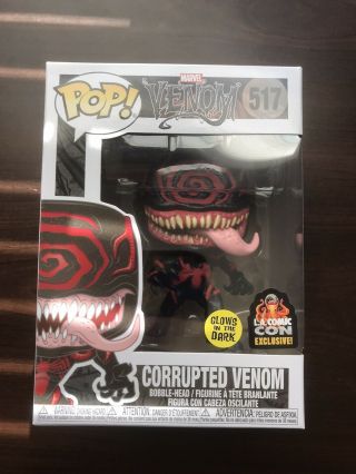 Funko Pop Corrupted Venom Glow In The Dark Lacc Con Exclusive