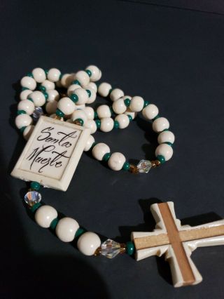 Santa Muerte Rosary And Cross Grim Reaper