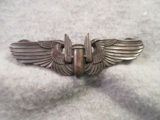 Ww2 Us Army Air Corps Aerial Gunner Wings Marked Sterling W Sterling Cb