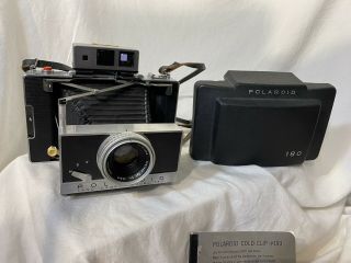 Polaroid Land Camera Model 180 Tominon 114mm F4.  5 Lens Vtg Cold Clip