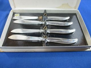 1847 Rogers Bros " Flair " Silver Plated Spreader Set Org.  Box