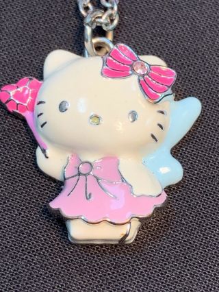 1976 Sanrio Hello Kitty Bead Cloisonné Pendant Necklace Vintage Collectible
