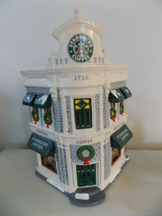 Dept 56 The Snow Village Starbucks Coffee Shop 54859 Christmas