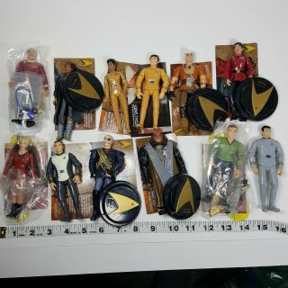 Star Trek Series Figurines Accessories Vintage Kirk Khan Kruge Spock
