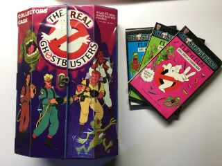 Vntge The Real Ghostbusters Collectors Case 1984/1988 & 3 Flip 