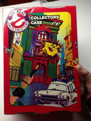 Vntge The Real Ghostbusters Collectors Case 1984/1988 & 3 Flip ' n Fun 3