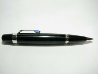 Montblanc Boheme Mechanical Pencil Black Platinum Trim Blue Stone