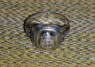 Vintage Ww2 Sterling Ring Usn U S Navy Ring Wwii From Estate
