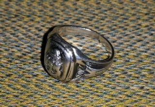 Vintage WW2 Sterling Ring USN U S Navy Ring WWII from Estate 3