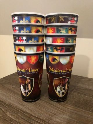 Medieval Times Holographic Cups Set Of 10