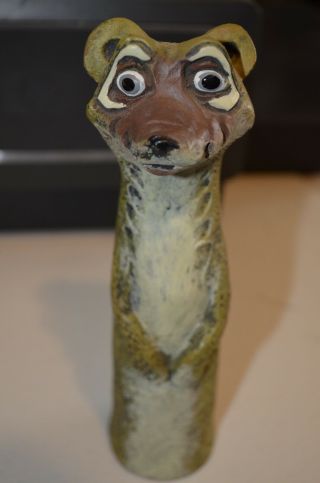 Weasel Ferret Mongoose Mouse Model Design Resin Figure Animal Statue Vtg 80s 90s