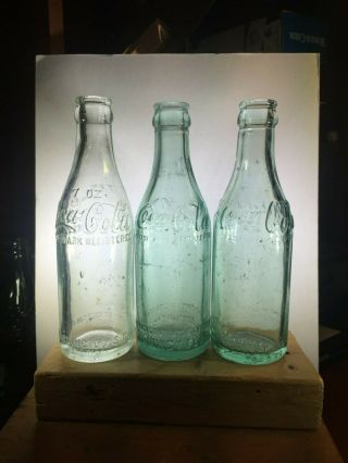 Darlington,  S.  C. ,  Quincy,  Fla. ,  Norfolk,  Va.  Straight Side Coke Bottles Loc 10